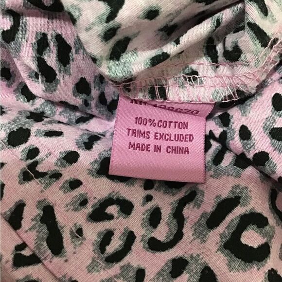 Cowgirl Hardware Pink Leopard Print Long Sleeve Button Down Top Size XL - Picture 10 of 10